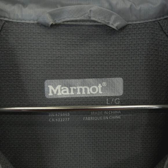 Marmot Jacket Womens L Gray White Colorblock Moisture Wicking Track Windbreaker - Picture 12 of 13